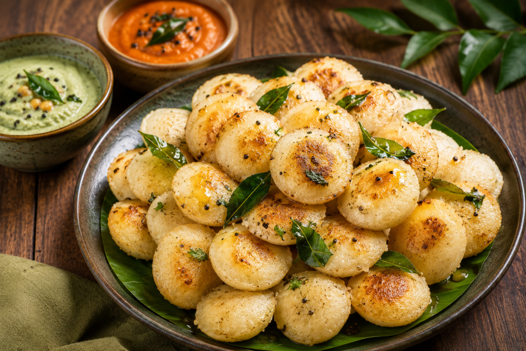 Ghee Button Idli